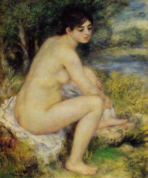 Pierre Auguste Renoir : Seated Bather IV